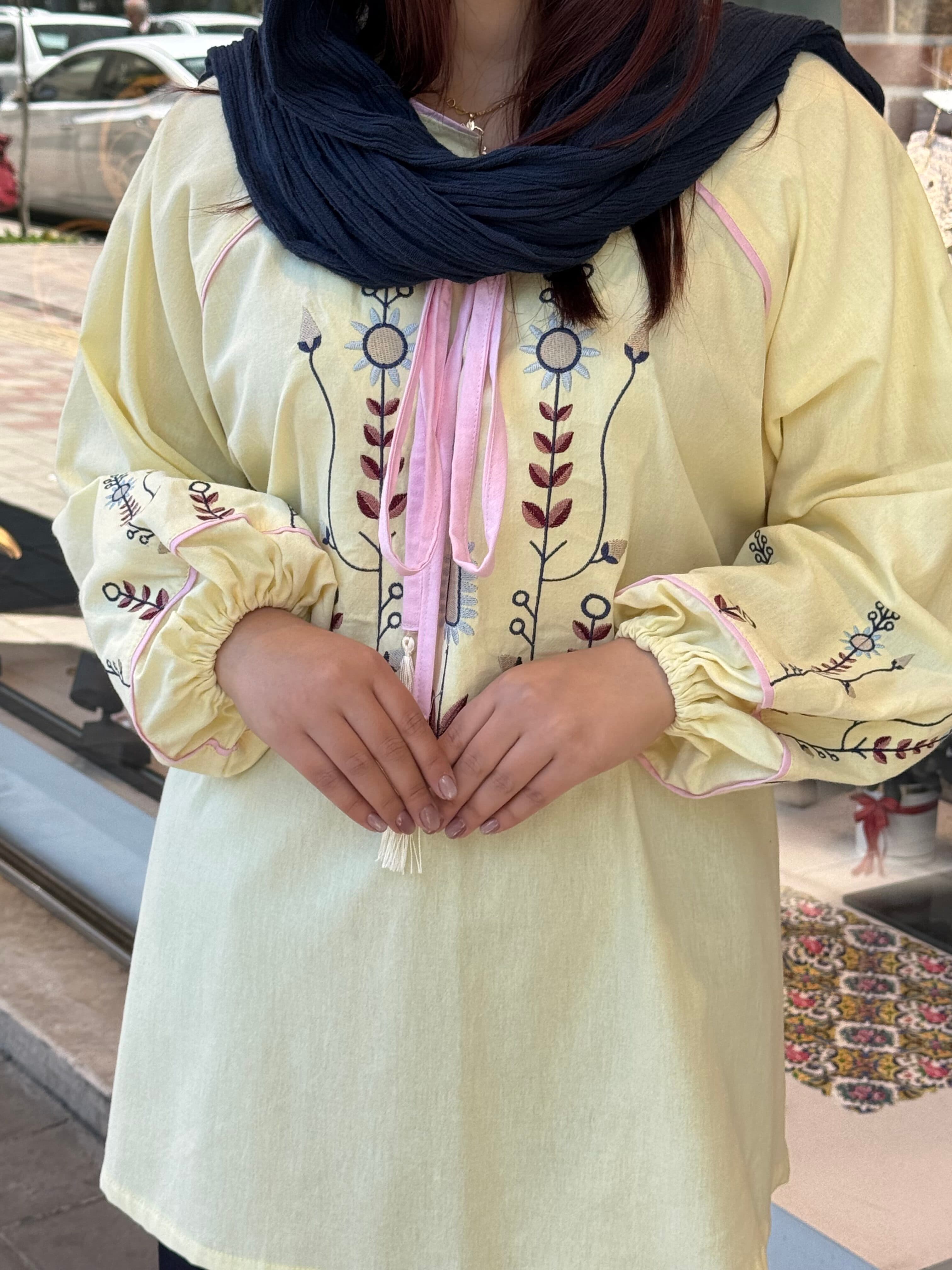 شومیز تک باران لیمویی — تصویر ۴