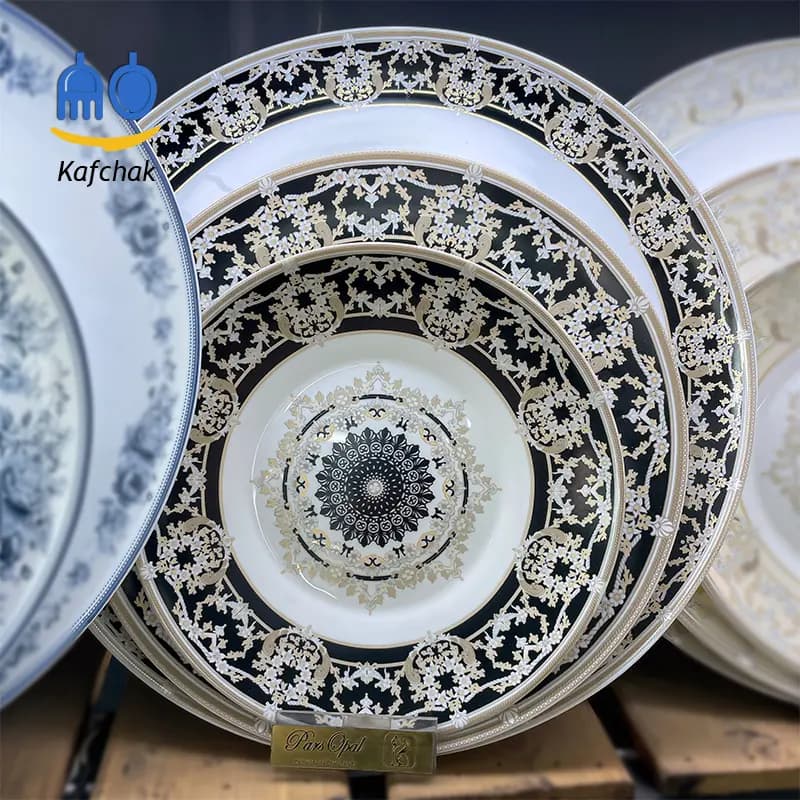 سرویس آرکوپال – مدل باواریا مشکی – 6 نفره – برند MG — تصویر ۴