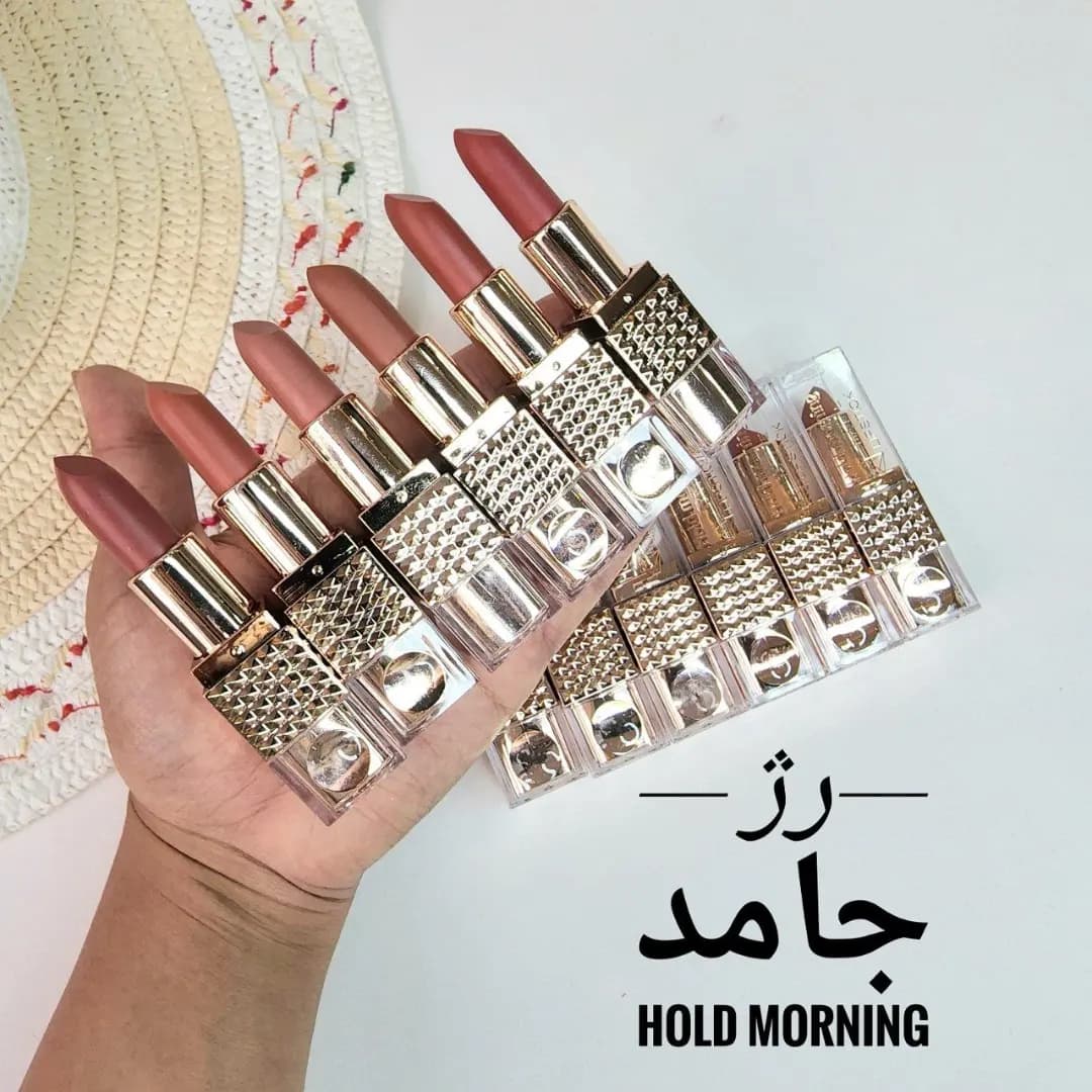 پک رژ جامد گوشتی مخملی hold morning
