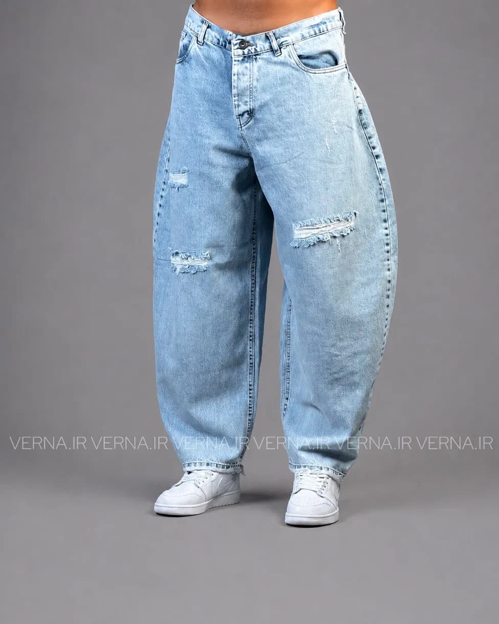 شلوار جین بالنی مردانه زاپدار ZARA5170