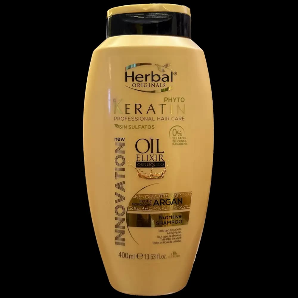 شامپو بدون سولفات هربال سری Phyto Keratin مدل Argan Oil 400 میلی لیتر
