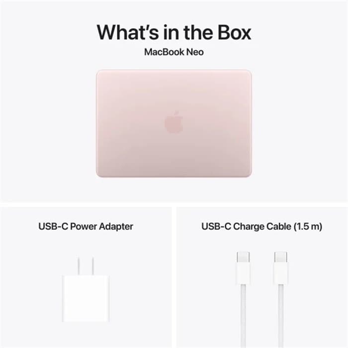 لپ تاپ 13 اینچی اپل مک بوک نئو مدل MHFH4 پردازنده A18 Pro رم 8GB حافظه 256GB — تصویر ۲