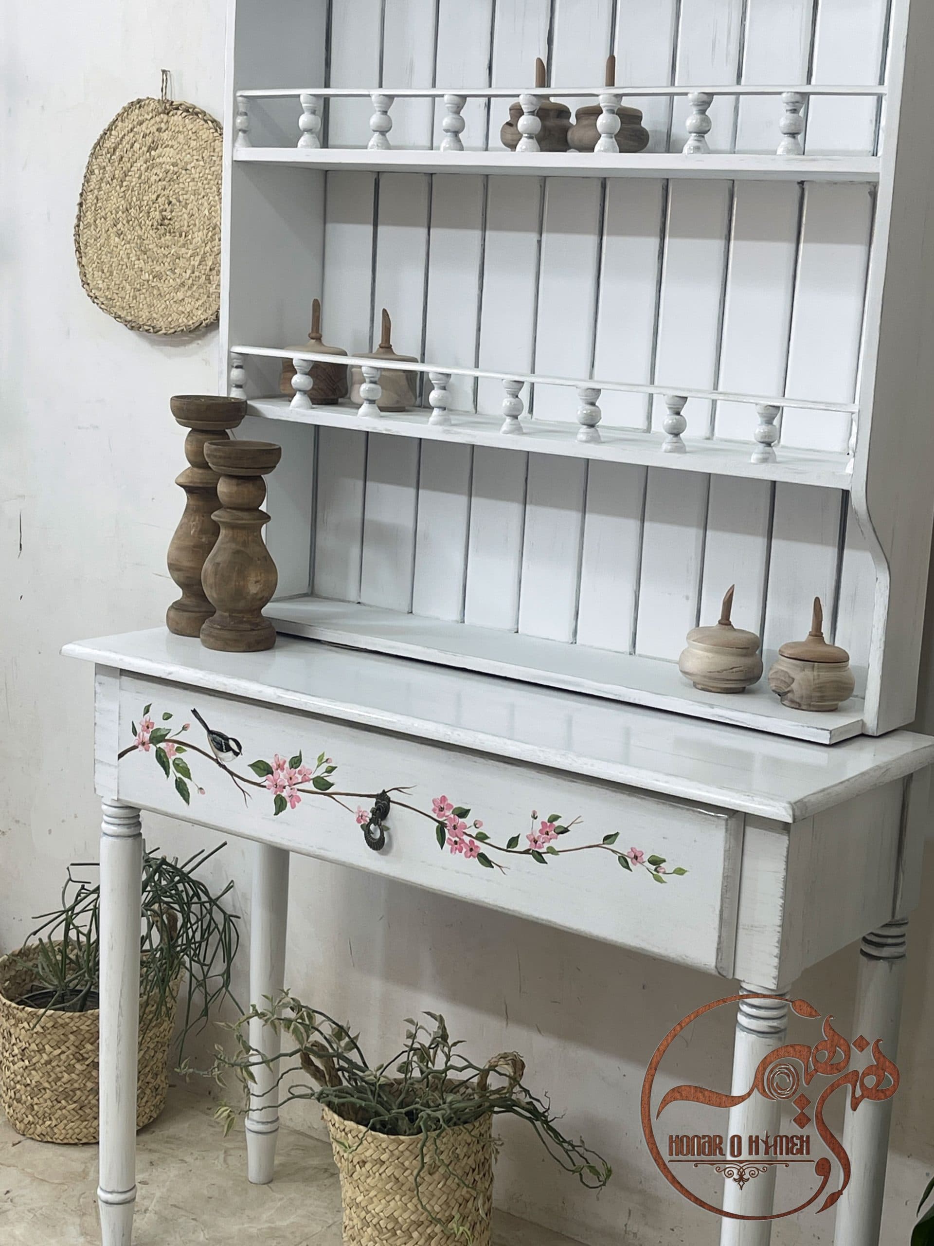 کافی بار چوبی مدل سفید — تصویر ۲