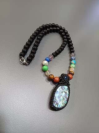 گردنبند سنگی کد 1627