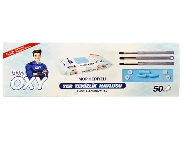 طی و دستمال اوکسی Mr.Oxy بسته 50 عددی — تصویر ۲