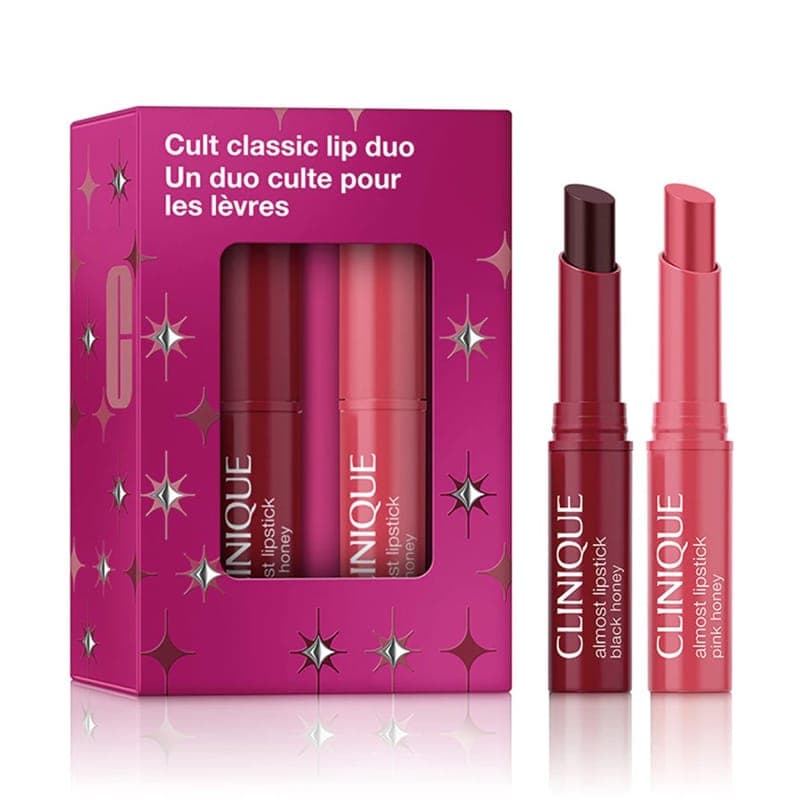 ست 2 عددی بالم لب رنگی مینی کلینیک Clinique مدل Cult Classic Lip Duo(تراول سایز)