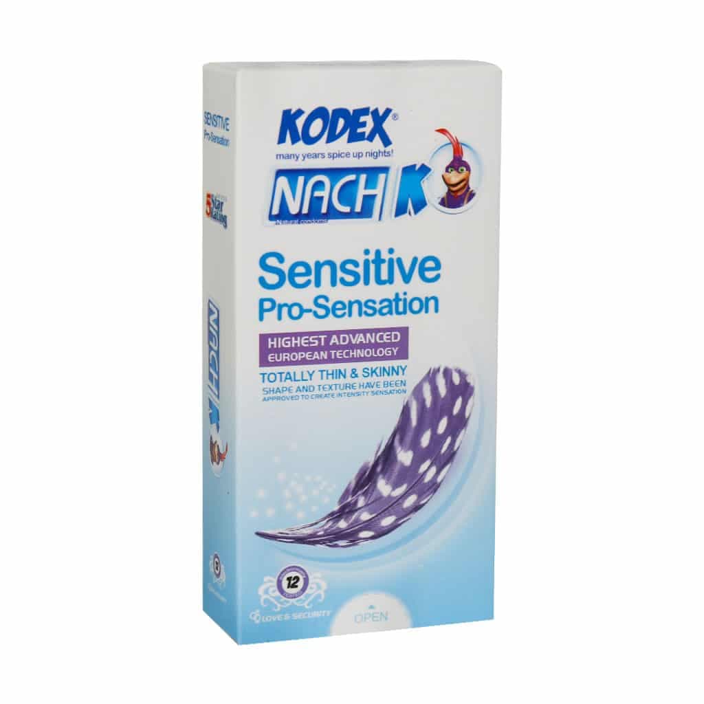 کاندوم ناچ کدکس مدل Sensitive بسته 12 عددی