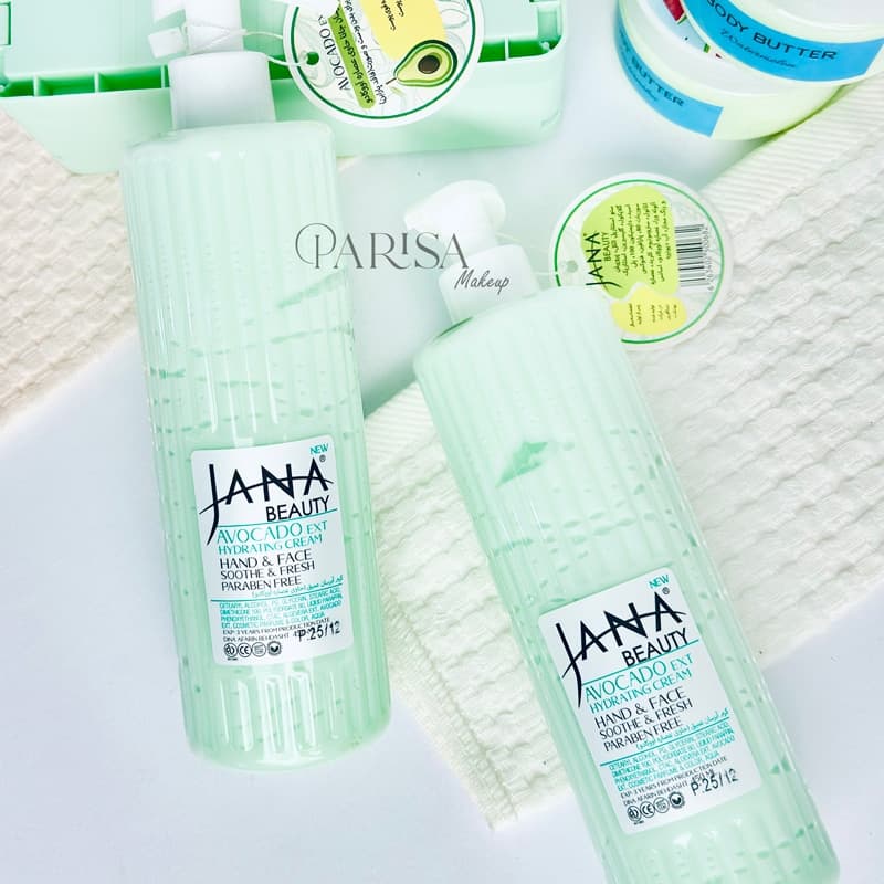ژل کرم آبرسان دست و صورت جانا بیوتی Jana Beauty حاوی عصاره آووکادو(450 میل) — تصویر ۲