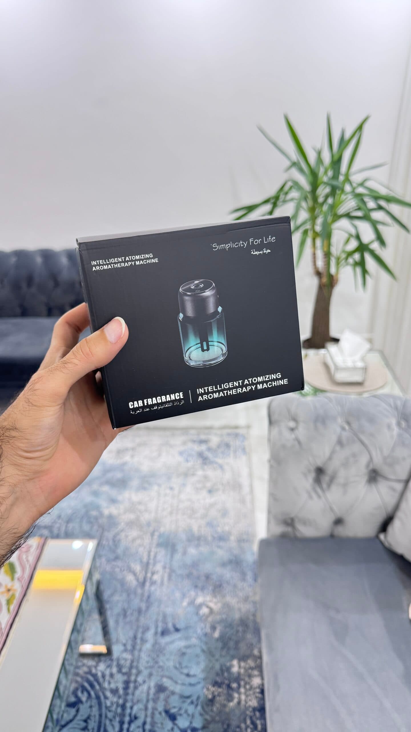 خوشبو کننده هوشمند خودرو همراه چراغ کهکشانی مدل Car Fragrance — تصویر ۴
