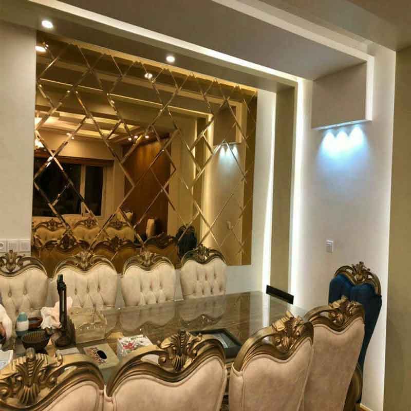 آینه دکوراتیو طرح آجری اریب — تصویر ۳