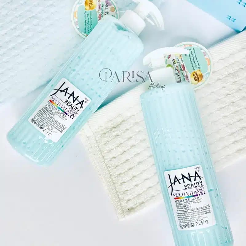 کرم آبرسان دست و صورت جانا بیوتی Jana Beauty حاوی مولتی ویتامین(450 میل) — تصویر ۲