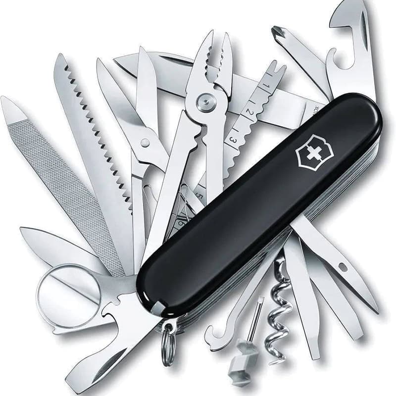 چاقو ویکتورینوکس مدل SWISS CHAMP Balck رفرنس 1.6795.3 — تصویر ۲