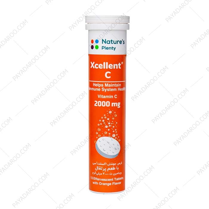 قرص جوشان اکسلنت C 2000 نیچرز پلنتی 13 عدد