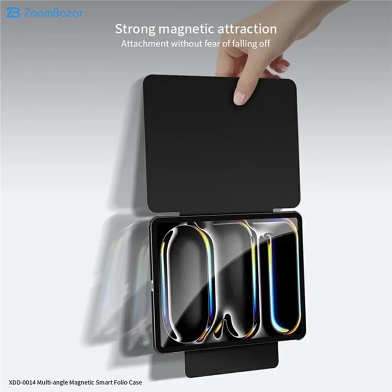 کیف کلاسوری ژاند مدل Multi Angle Magnetic Smart Folio مناسب برای تبلت Apple iPad Air 2025-13 Inch، Apple iPad Air 2024-13 Inch، Apple iPad Pro 2022-13 Inch — تصویر ۹