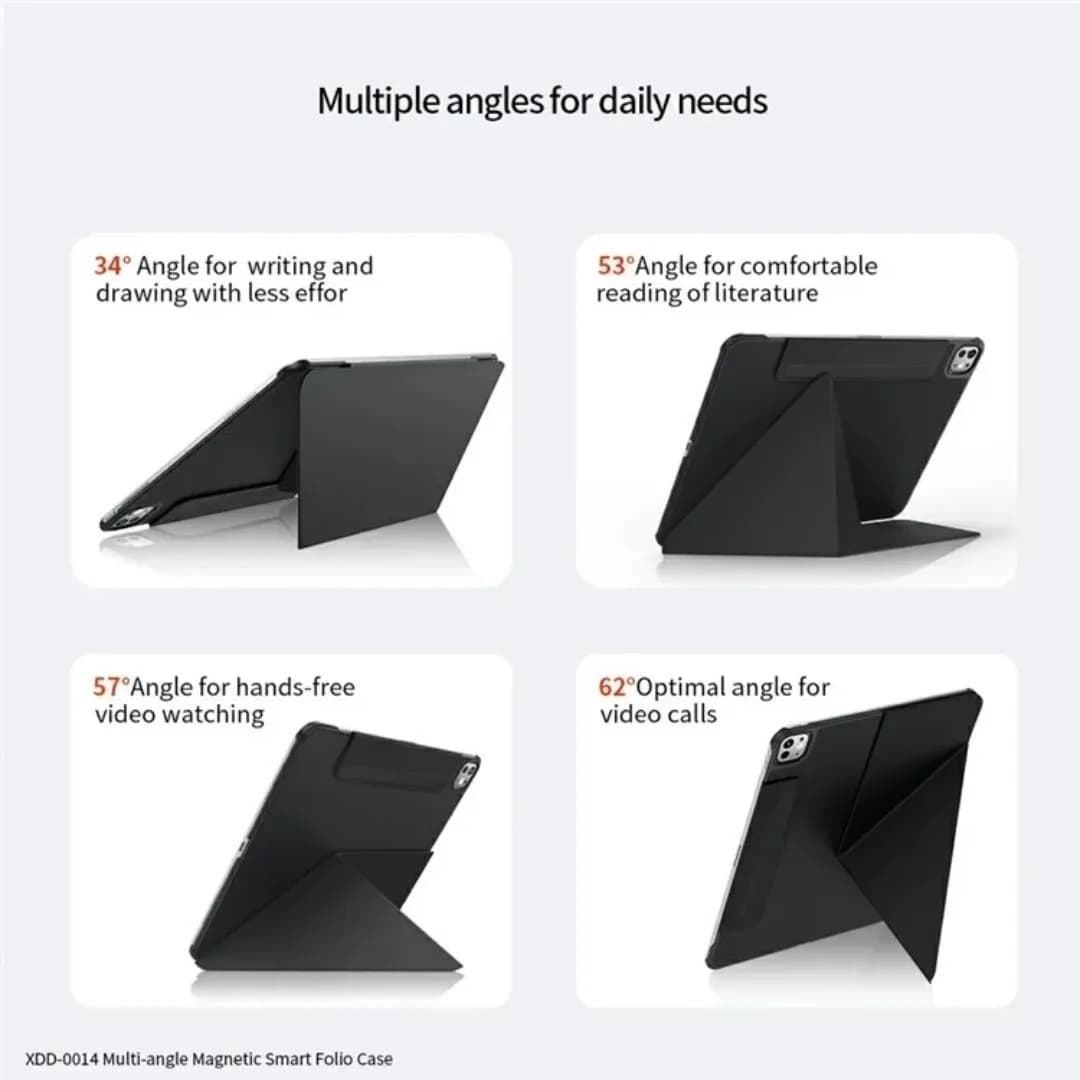 کیف کلاسوری ژاند مدل Multi Angle Magnetic Smart Folio مناسب برای تبلت Apple iPad Pro 2025-13 Inch، Apple iPad Air 2024-13 Inch — تصویر ۲