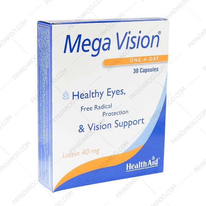 کپسول مگا ویژن لوتئین 40 میلی گرم هلث اید