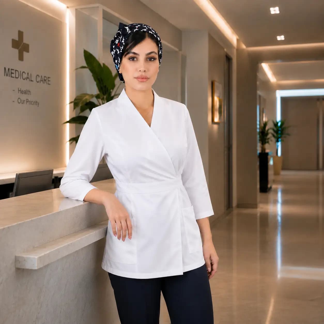 روپوش سفید زنانه برند سینوهه مدل لاندا