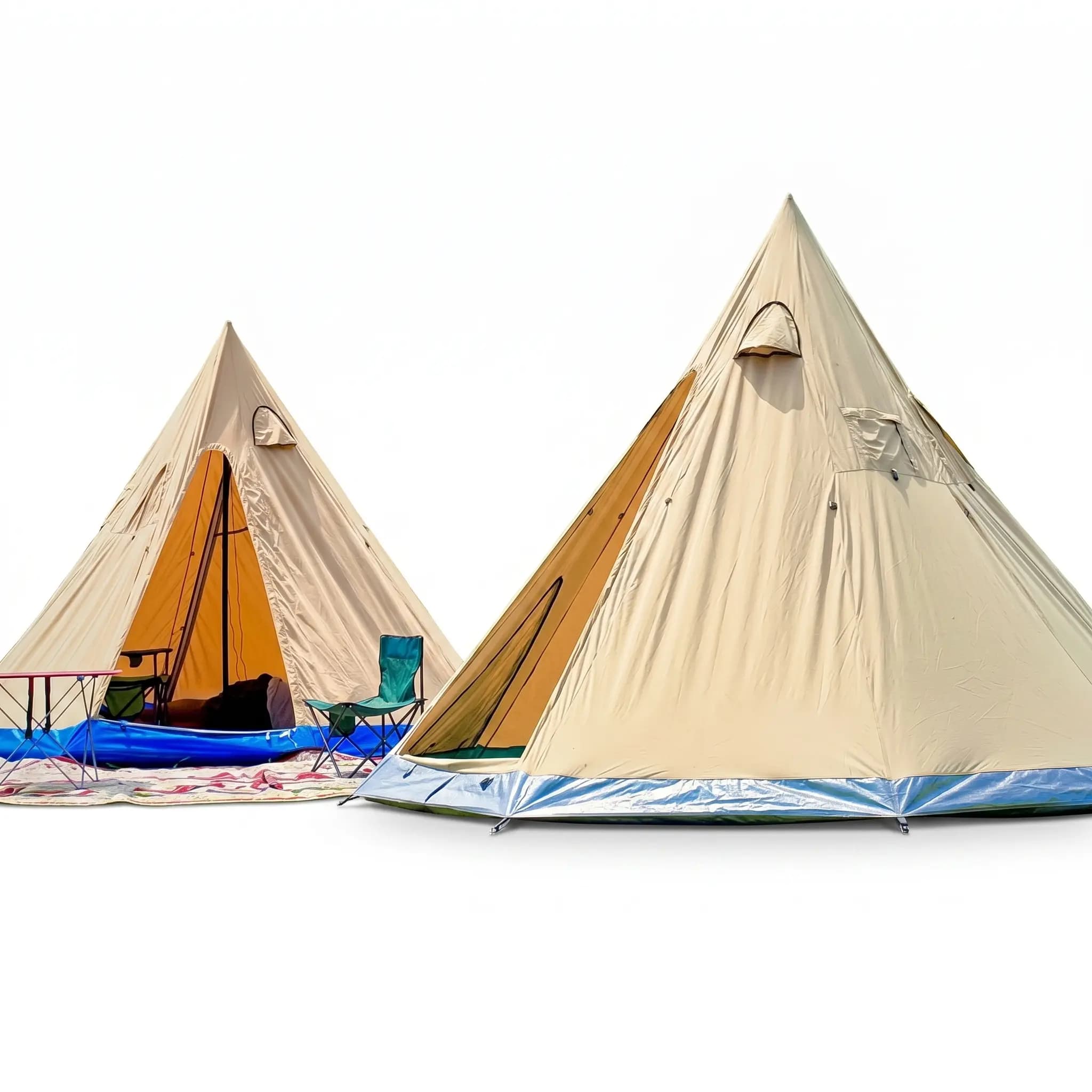 چادر کمپینگ سرخپوستی (Teepee) 8 نفره با پارچه گورتکس ضد آب