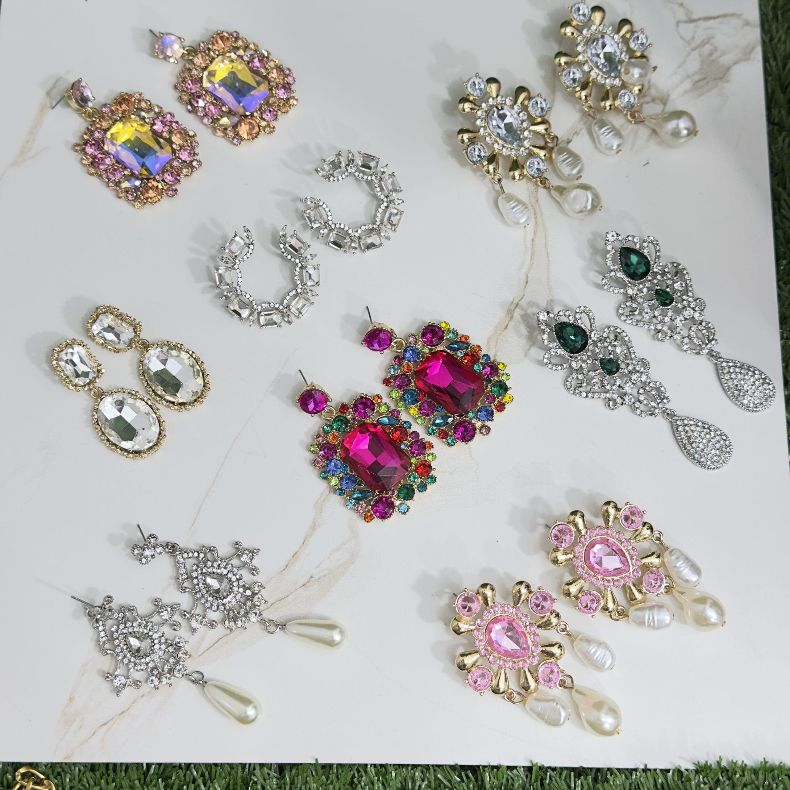 گوشواره نگینی مجلسی