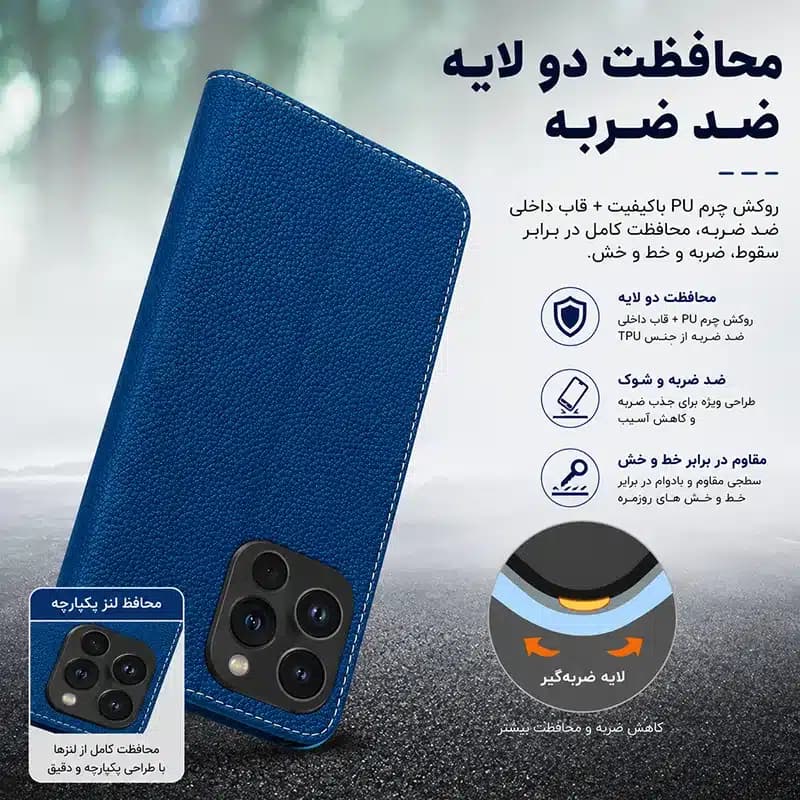 کیف کلاسوری شارک قاب مدل MAG CLASSIC مناسب برای گوشی موبایل سامسونگ Galaxy S24 Ultra — تصویر ۷