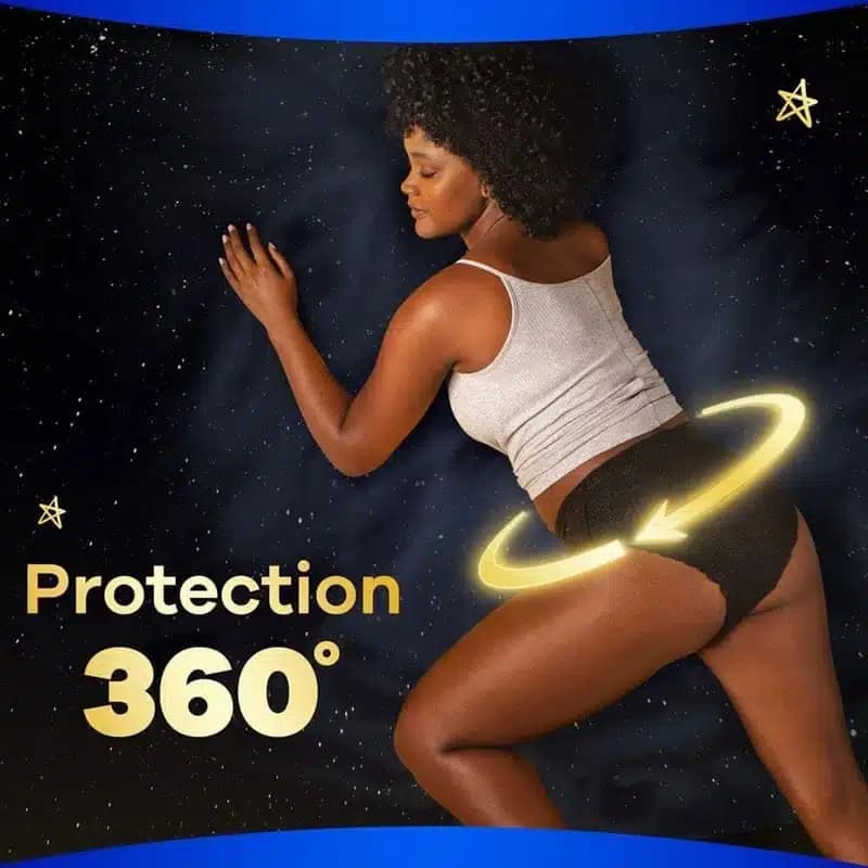 نوار بهداشتی شورتی آلویز Always مدل ZZZ Menstrual Pants سایز 6 (بسته ۳ عددی) — تصویر ۴