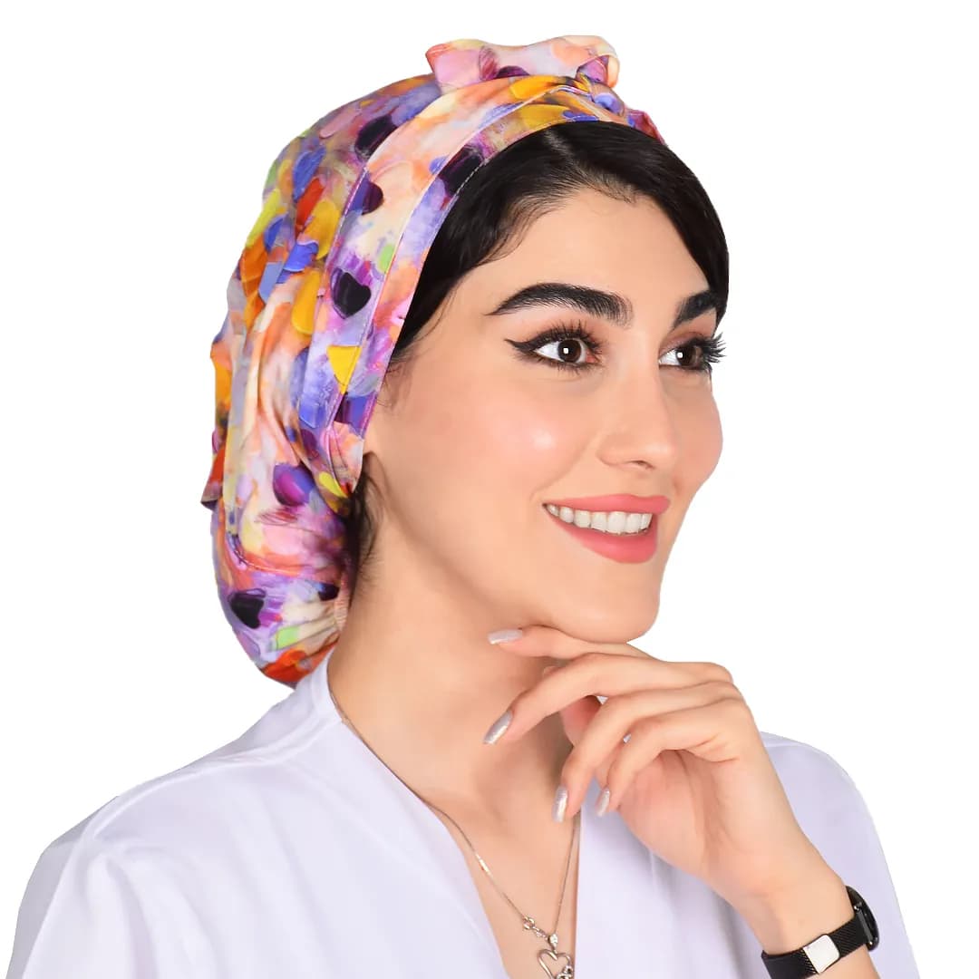 کلاه حجاب طرحدار کد 189