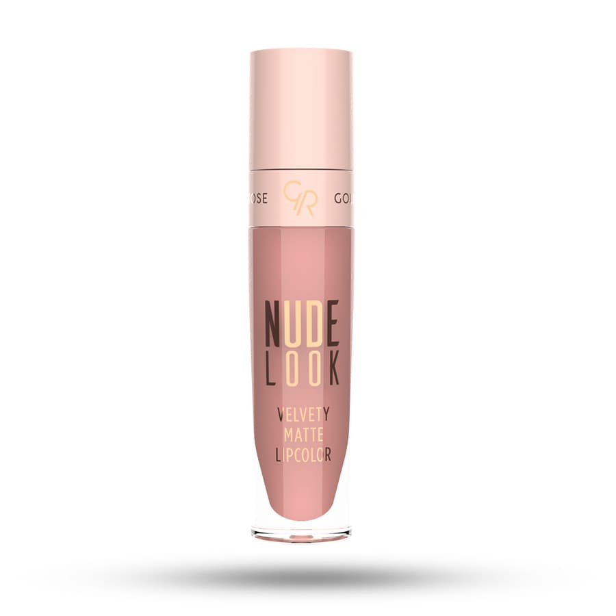 رژ لب مایع مات گلدن رز مدل Nude Look