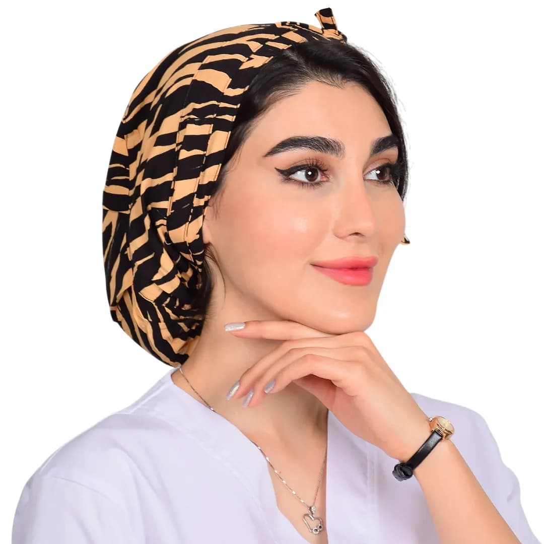 کلاه حجاب طرحدار کد 155