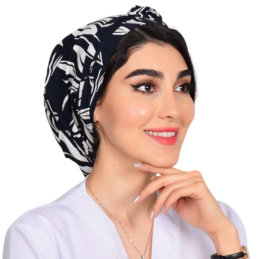 كلاه حجاب طرح دار کد 152