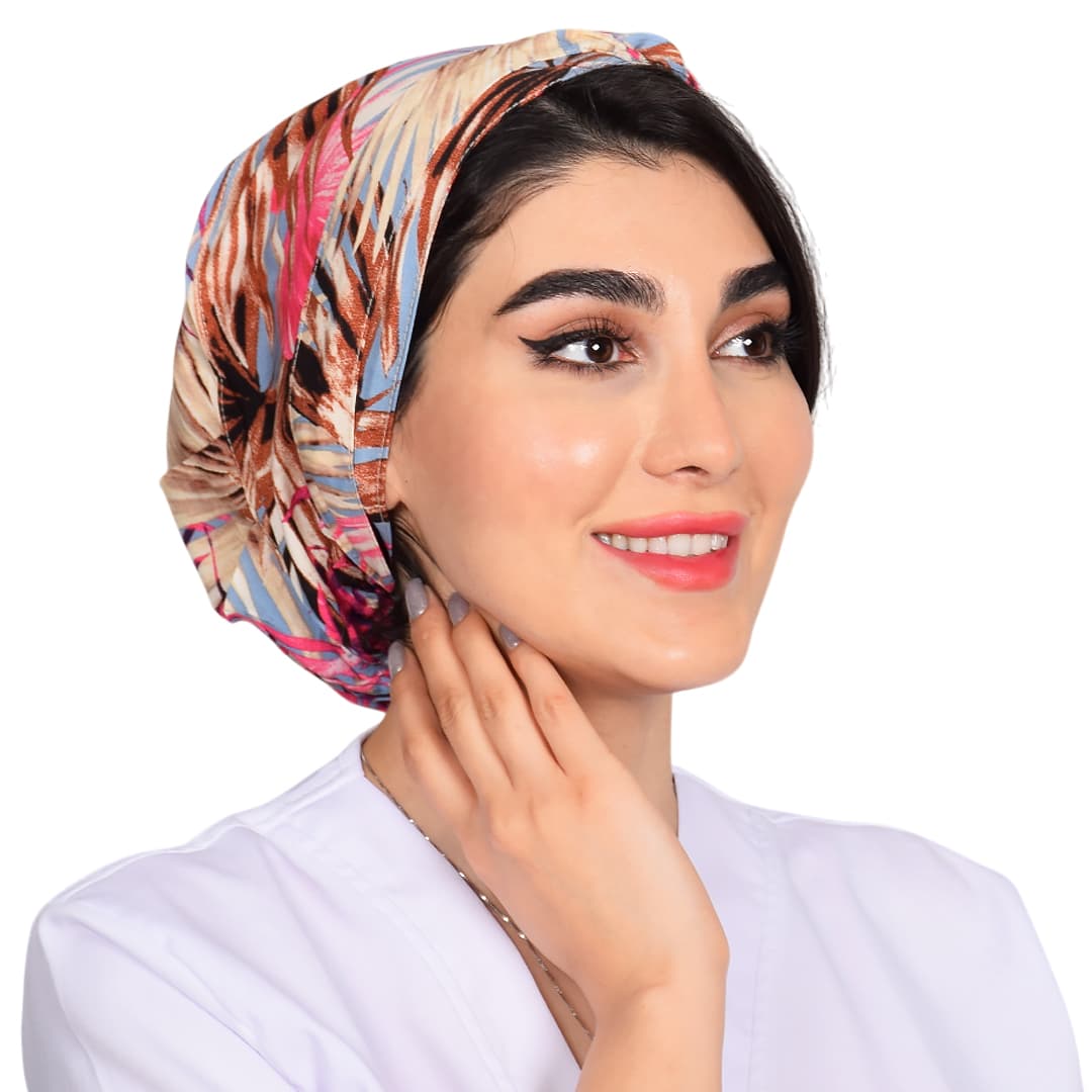 کلاه حجاب طرحدار کد 154