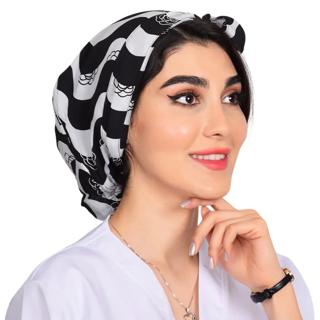 كلاه حجاب طرح دار کد 153