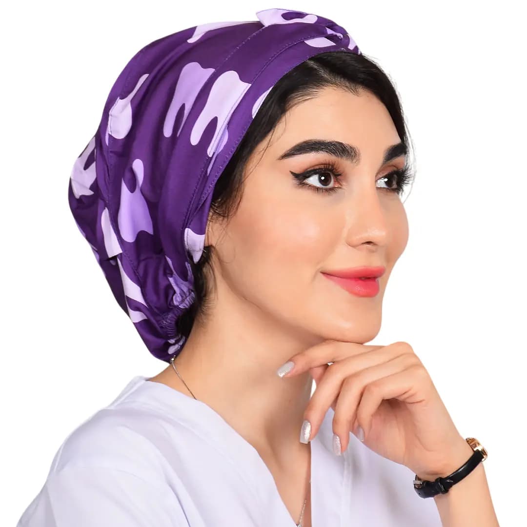 كلاه حجاب طرح دار کد 164
