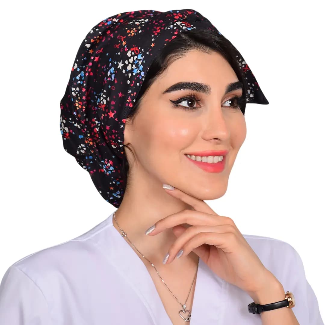 كلاه حجاب طرح دار کد 183
