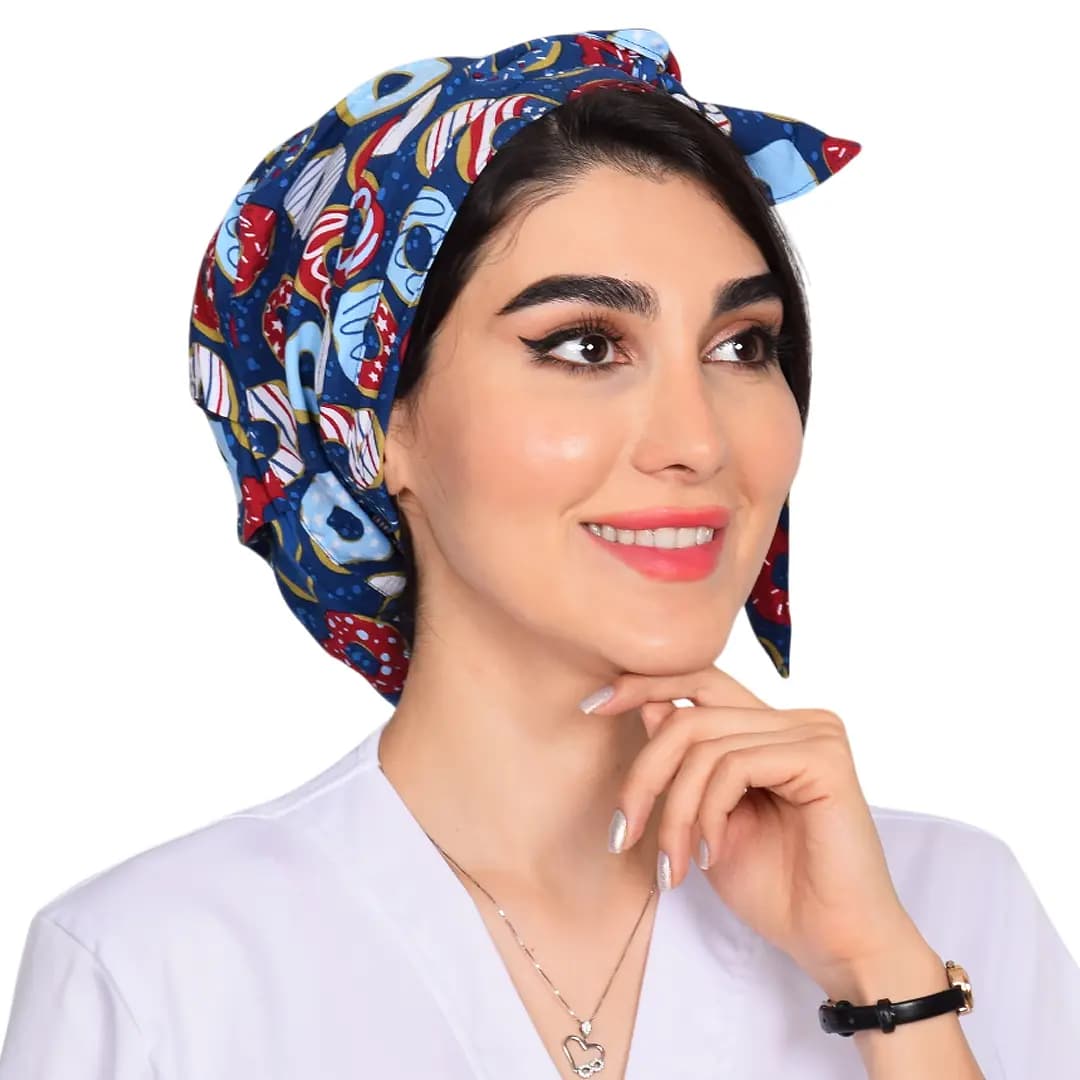 كلاه حجاب طرح دار کد 203