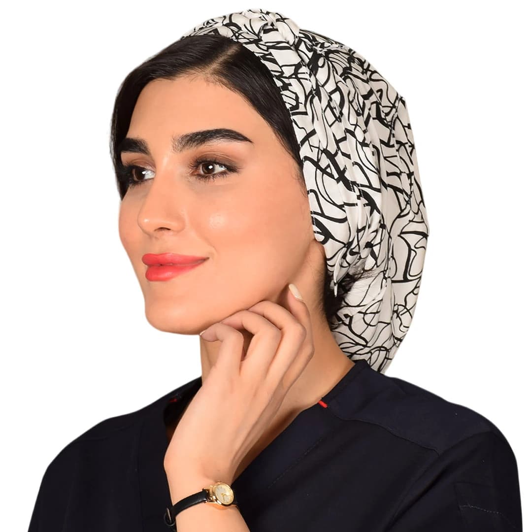 كلاه حجاب طرح‌دار كد 122
