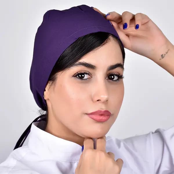 کلاه جراحی ساده بنفش یوفلکس