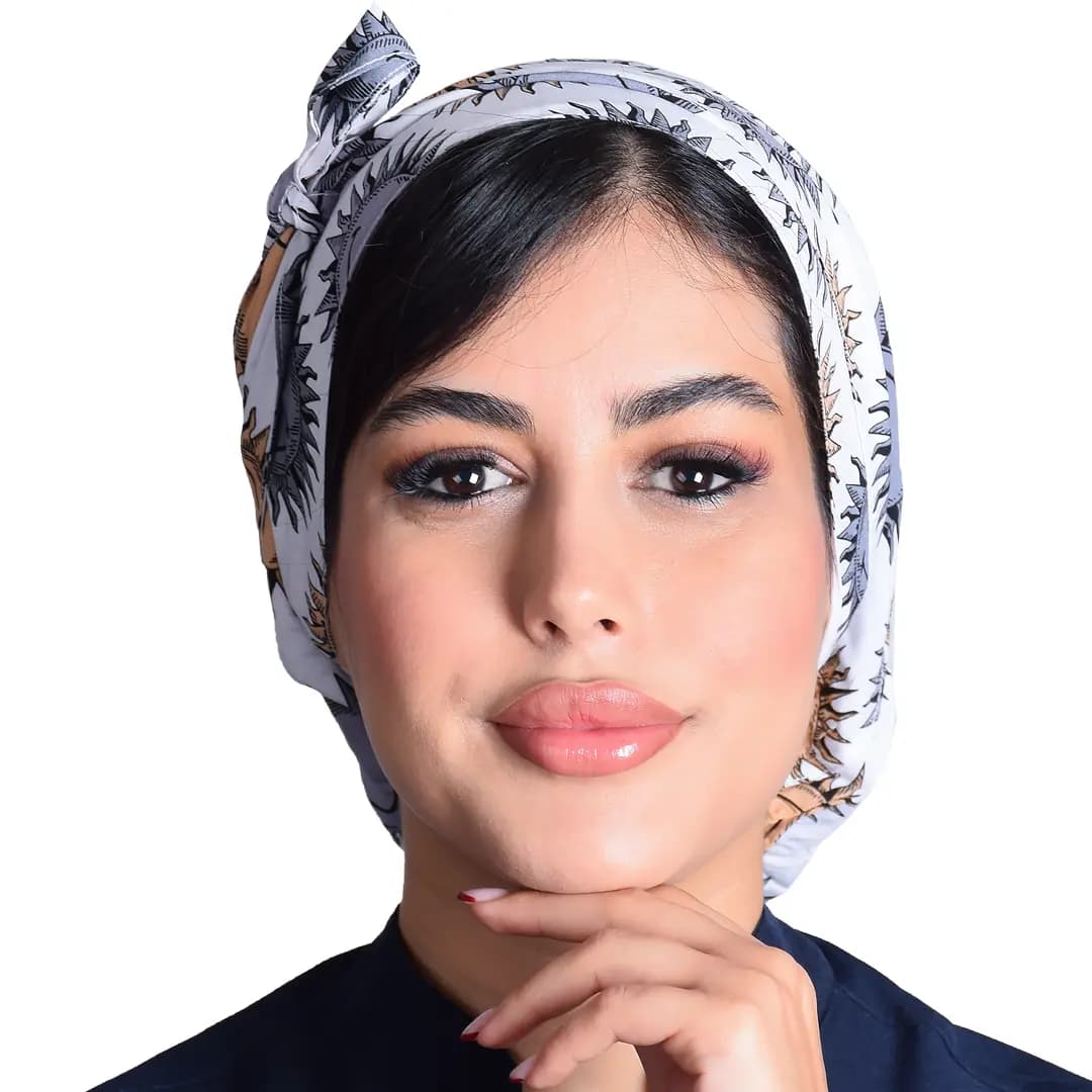 كلاه حجاب طرح‌دار كد 78 — تصویر ۲