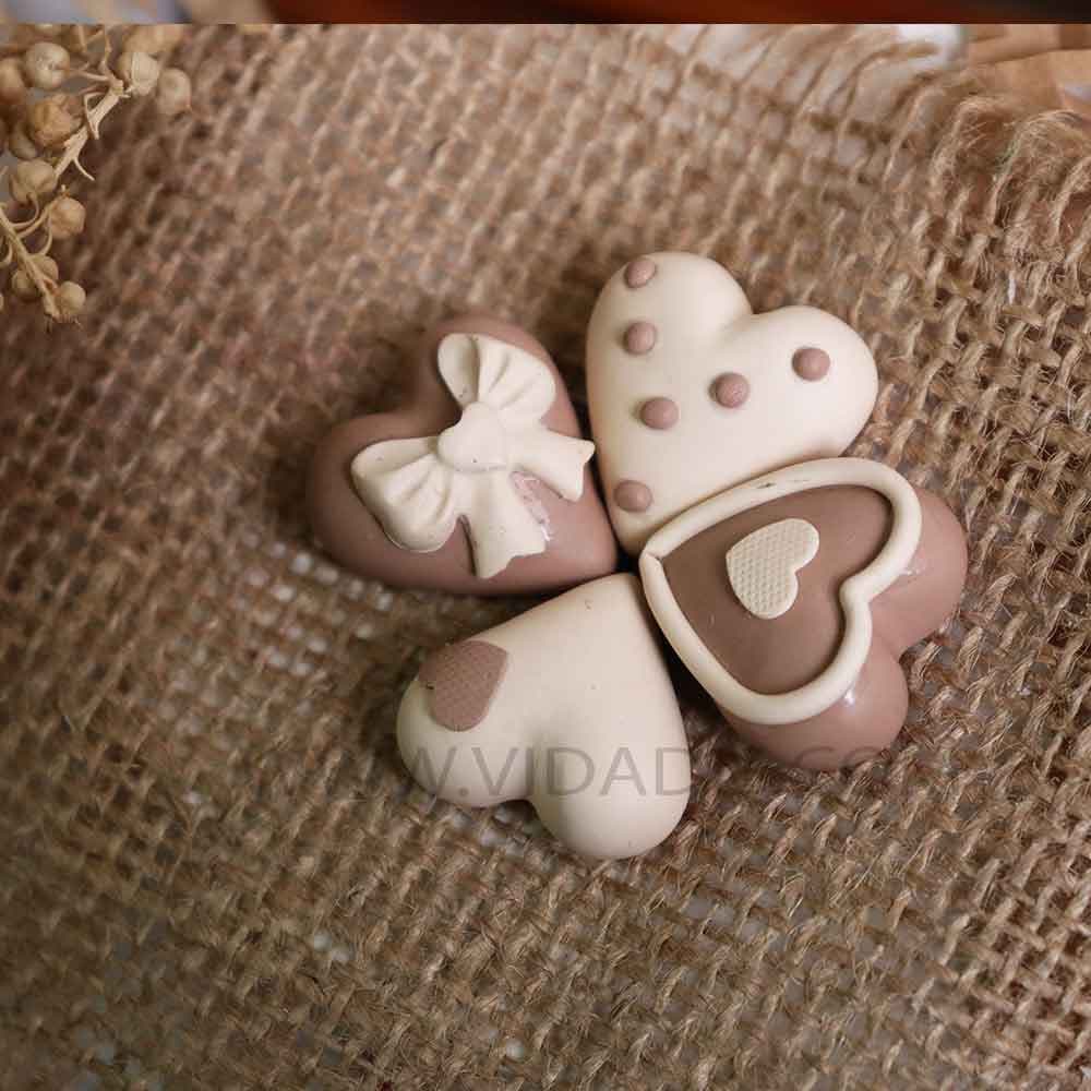 قالب سیلیکونی ست قلب ژورنالی