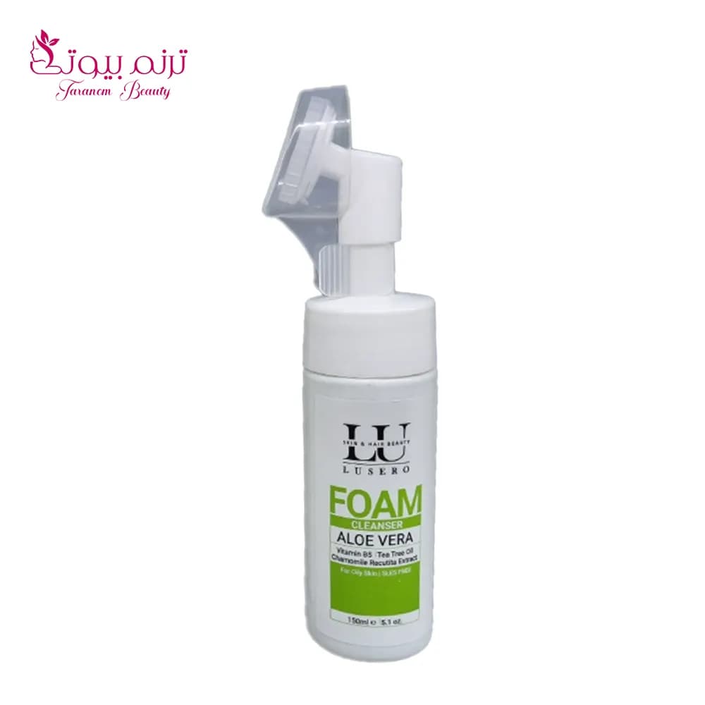 فوم پوست چرب براش دار درخت چای 150 میل لوسرو Lusero foam for oily skin