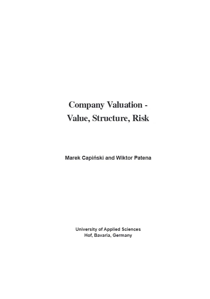 کتاب Corporate Valuation (ارزش‌گذاری شرکتی) نسخه انگلیسی PDF /اسوات داموداران — تصویر ۲