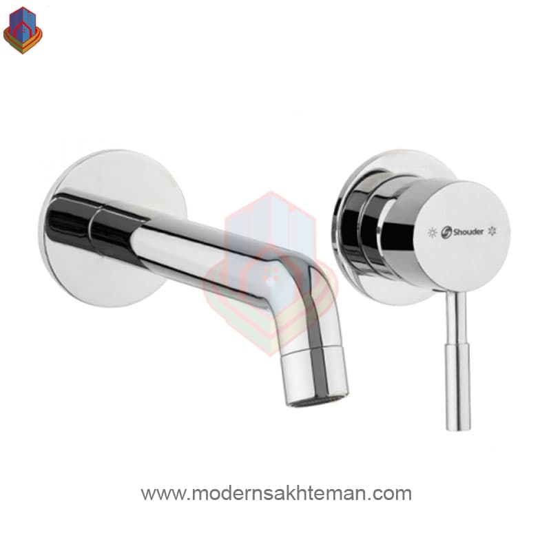 شیر روشویی توکار دوتکه شودر مدل روگن کروم