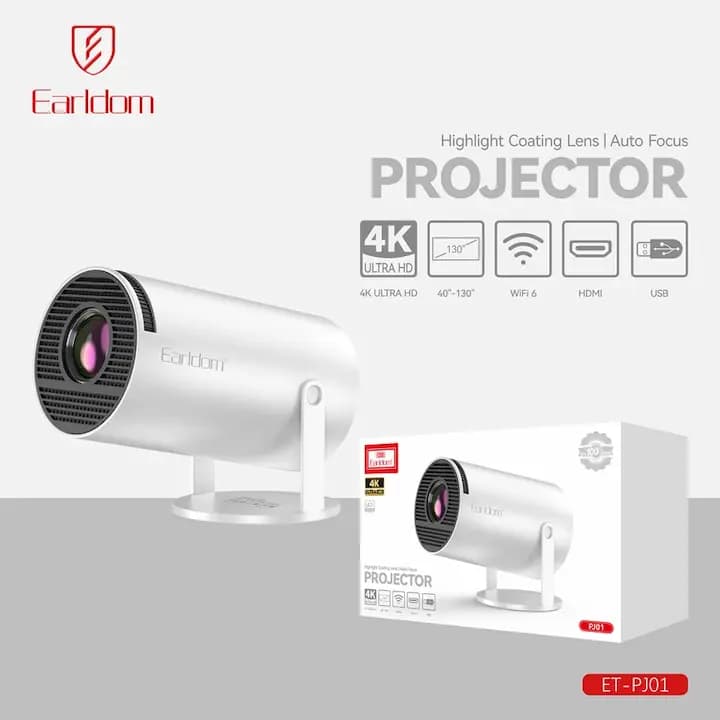 ویدئو پروژکتور 4K ارلدام مدل ET-PJ01