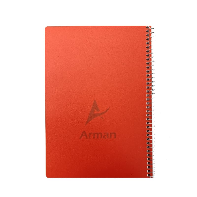 دفتر خطی 80 برگ سیمی جلد طلقی 70 گرم آرمان (ARMAN) — تصویر ۴