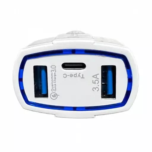 شارژر فندکی 3 پورت یک پورتPD فست Original Q-011 — تصویر ۴