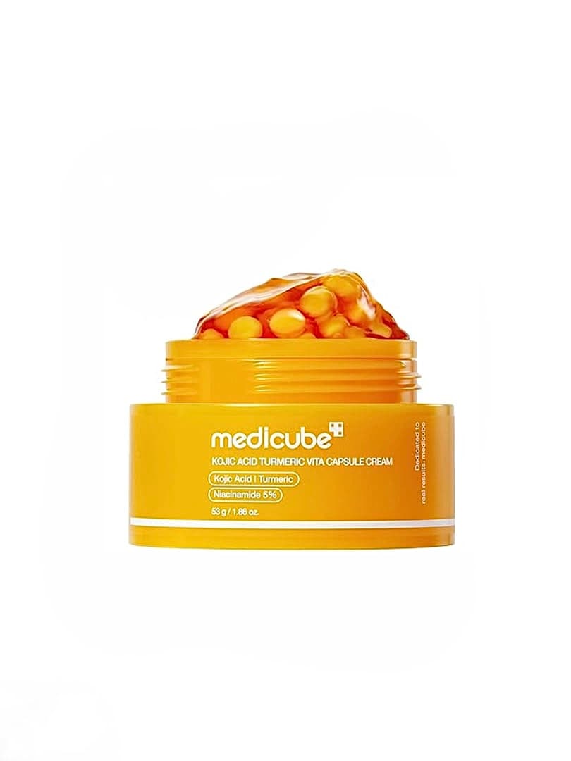 کرم کپسولی روشن‌کننده Kojic Acid Turmeric Vita مدیکیوب