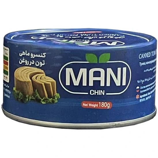 تن ماهی در روغن 180 گرم مانی