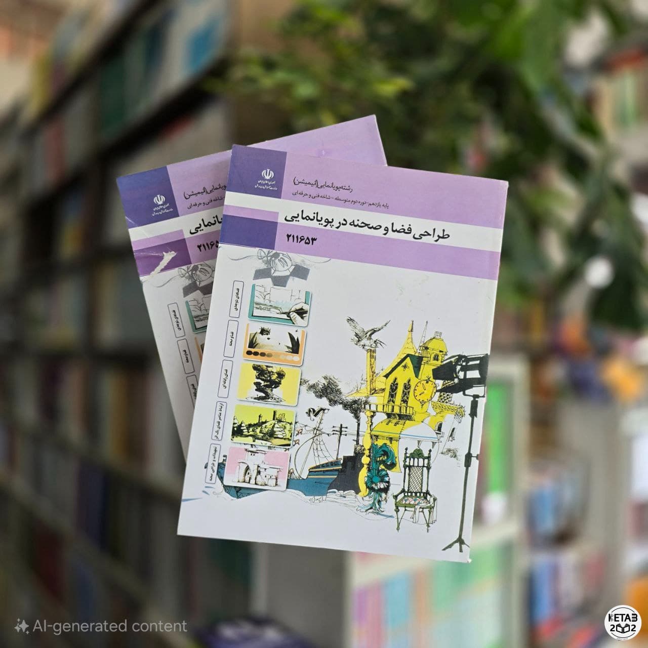 کتاب درسی طراحی فضا و صحنه در پویا نمایی