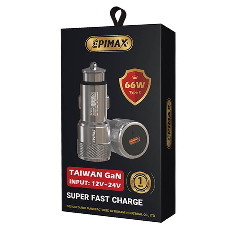 شارژر فندکی EPIMAX EU-154 PD 66W — تصویر ۳