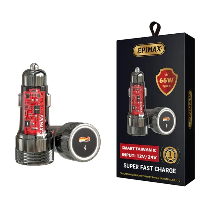 شارژر فندکی EPIMAX EU-156 PD 66W — تصویر ۲