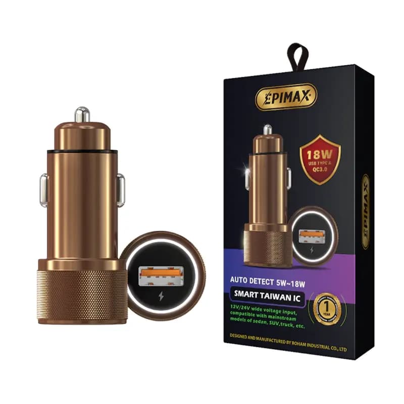 شارژر فندکی EPIMAX EU-158 18W — تصویر ۲
